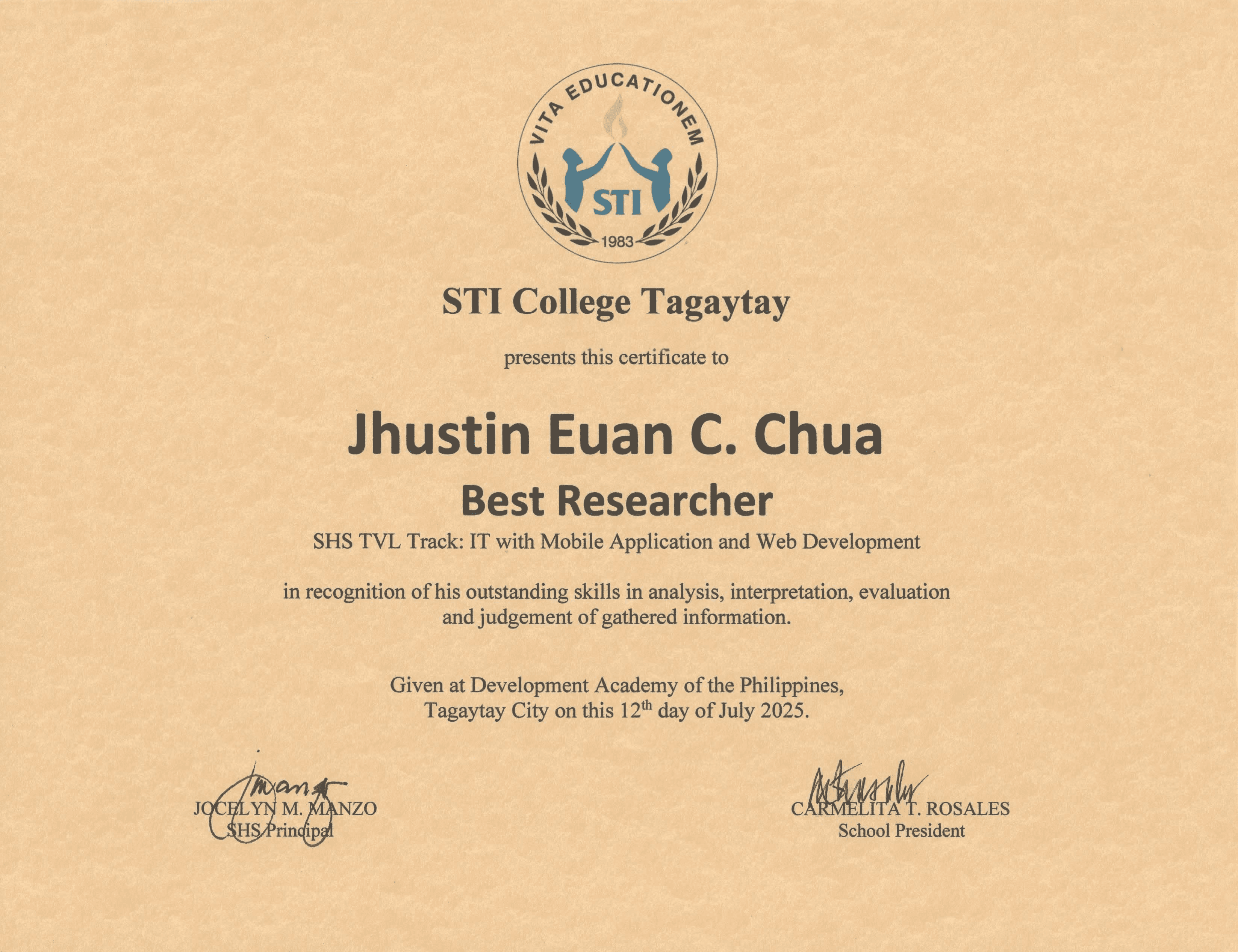 Best Researcher Award